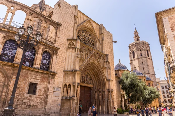 Part of the Cathedral of Valencia — Stock Photo, Image