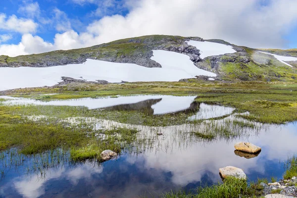 Пейзаж навколо Vikafjellsvegen Національний туристичний маршрут до — стокове фото
