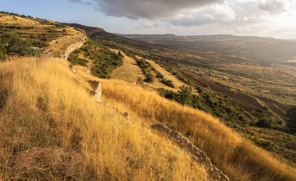 Luce Del Sole Una Valle Villarroya Los Pinares Teruel Spagna — Foto Stock