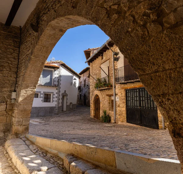 Tronchon Sokakları Teruel Spanya Küçük Bir Köy — Stok fotoğraf