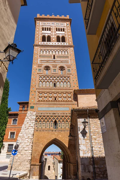 View Torre San Martin Mudejar Style Teruel Spain — Stock Photo, Image