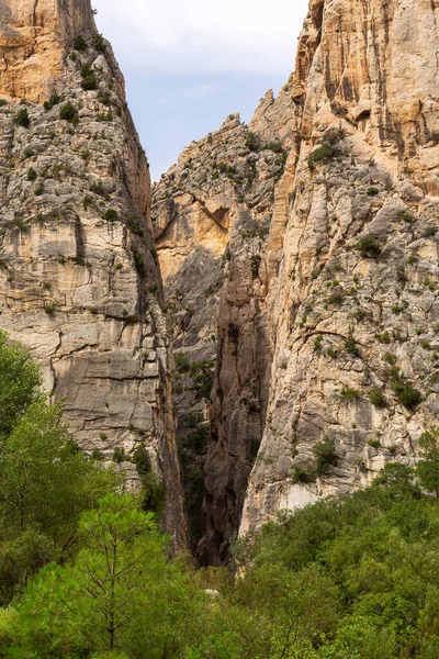 Φαράγγι Κατά Μήκος Του Ποταμού Vallore Στο Teruel Ισπανία — Φωτογραφία Αρχείου
