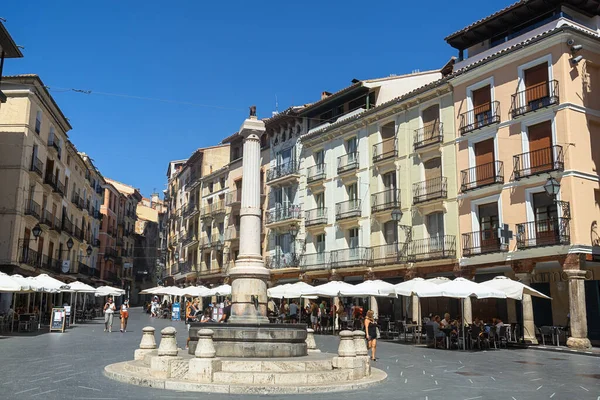 Torico Square Teruel Plaza Carlos Castel Popularly Known Plaza Del — Stock Photo, Image