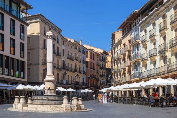 Torico Square Teruel Plaza Carlos Castel Popularly Known Plaza Del Stockbild