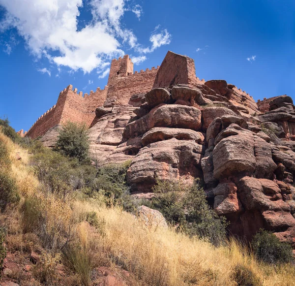 Die Burg Von Peracense Auf Einer Felsformation Teruel Spanien — Stockfoto