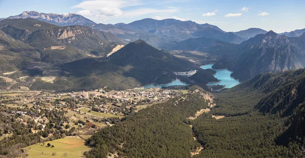 Llosa Del Cavall Rezervuarı Codo Bakış Alanı Solsonlar Katalonya — Stok fotoğraf