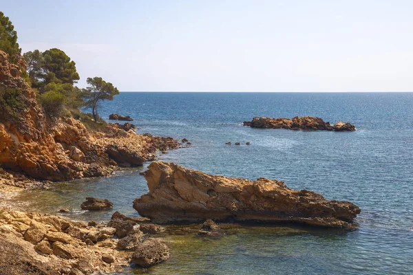 Paesaggio Marino Ametlla Mar Costa Daurada Catalogna — Foto Stock
