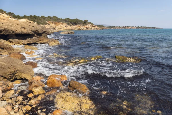 Paesaggio Marino Ametlla Mar Costa Daurada Catalogna — Foto Stock