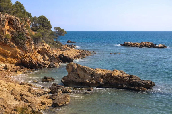 Merimaisema Kohteessa Ametlla Mar Costa Daurada Katalonia — kuvapankkivalokuva