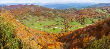 Vall d'en Bas fall landscape in La Garrotxa, Catalonia clipart