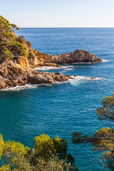 Typiska vackra vilda Costa Brava-kusten, Catalonia — Stockfoto