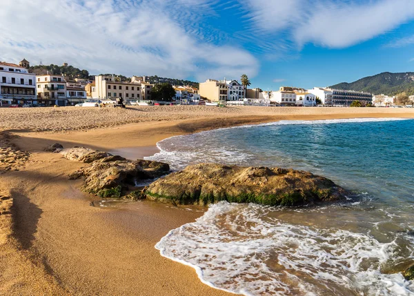 Tossa de Mar pueblo por la tarde, Costa Brava, Cataluña — Foto de Stock