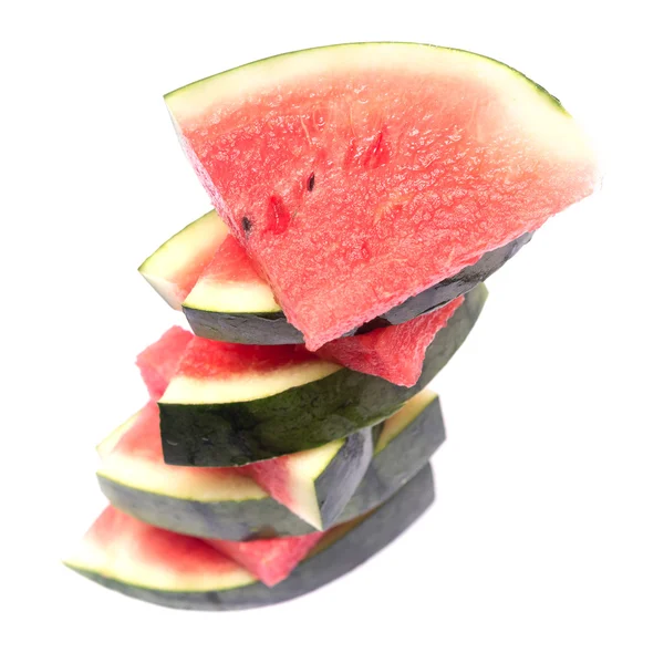 Wassermelone auf weiß — Stockfoto