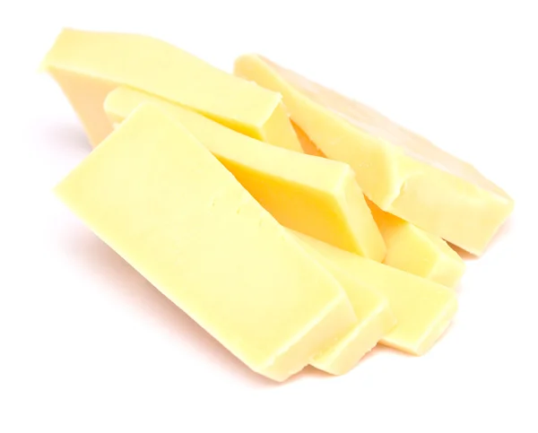 Cheese on white — Stock Photo, Image