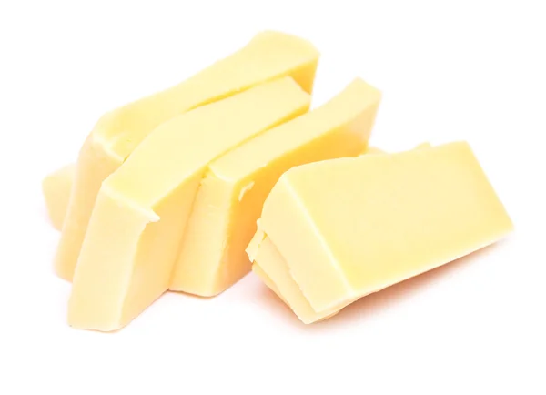Τυρί σε λευκό — Φωτογραφία Αρχείου
