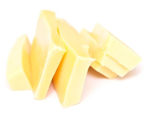 Cheese on white — Stock Photo, Image