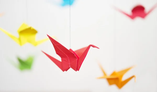 Pájaros de origami Grúa —  Fotos de Stock