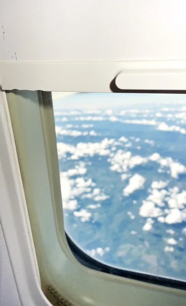 VEW da janela do avião — Fotografia de Stock