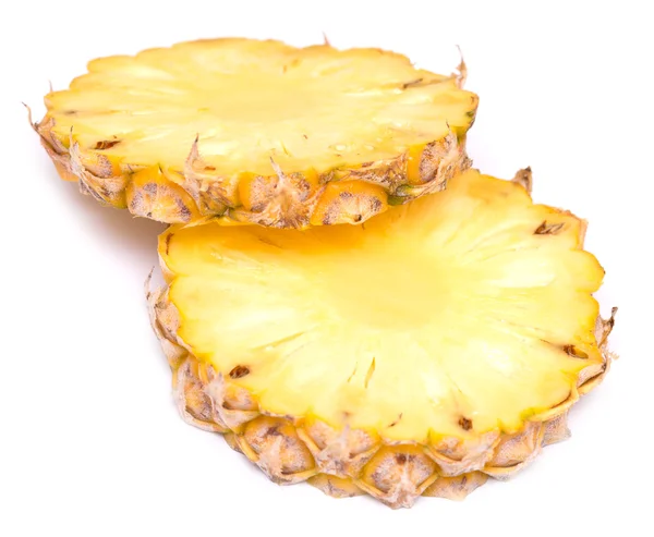 Ripe pineapple on white — Stock Photo, Image