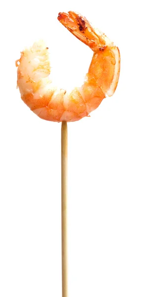 Grilled shrimp on stick — Stock Photo, Image