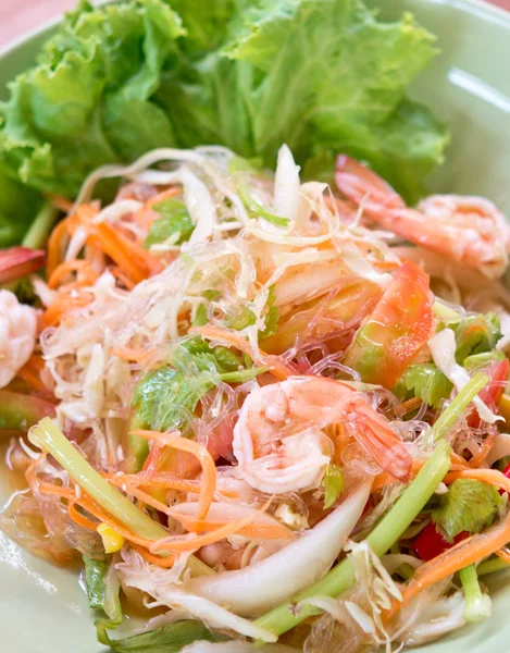 Seafood  spicy salad — Stock Photo, Image