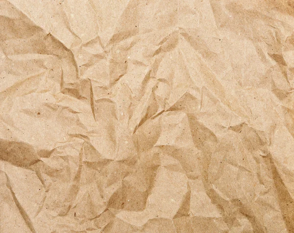 Papier froissé brun — Photo