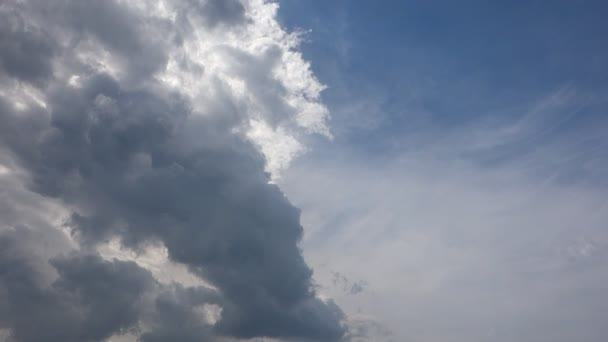 Nuvole di pioggia, timelapse — Video Stock