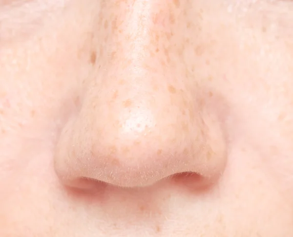 Macro shot of nose — Stock Photo, Image