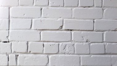 Arkaplan olarak beyaz tuğla duvar