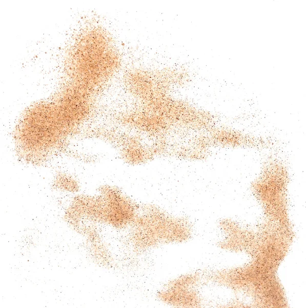 Пісок Ізольований Білому Фоні — стокове фото