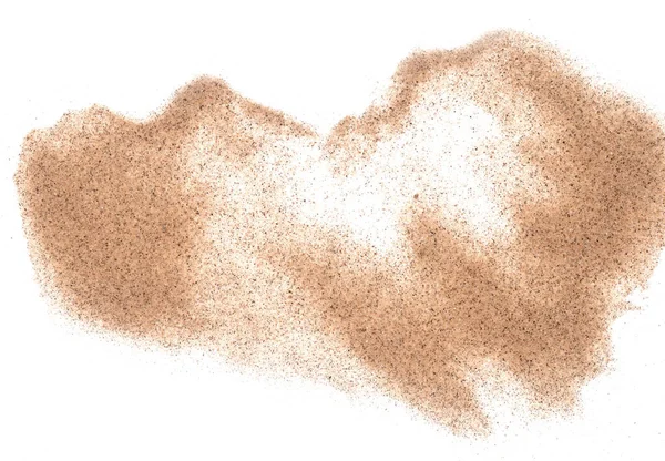 Песок Изолирован Белом Фоне — стоковое фото