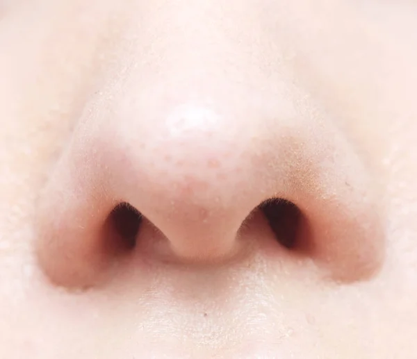 Close Shot Human Nose — Stock Photo, Image