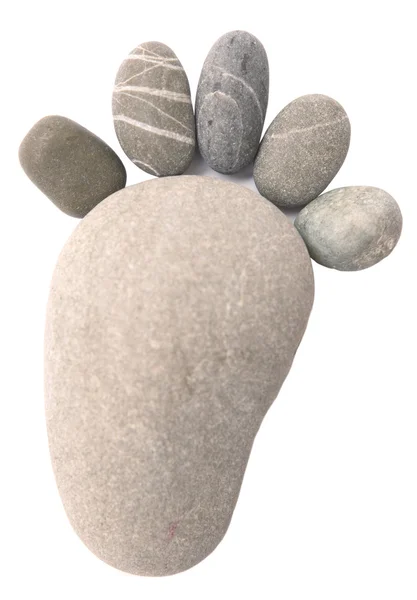 Stenen voetafdruk — Stockfoto