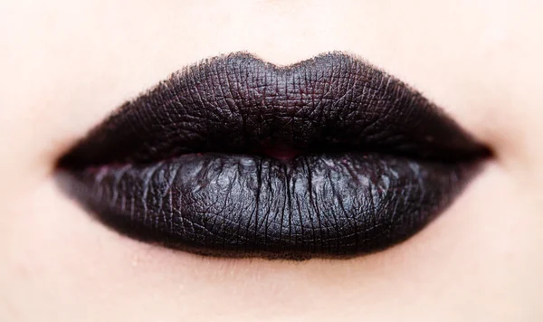 Schwarze Lippen — Stockfoto