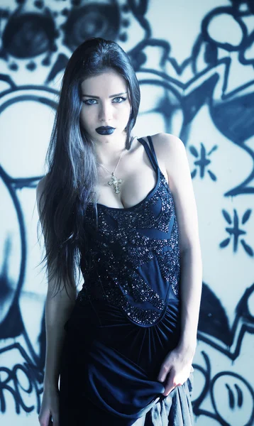 Gothic woman — Stock Photo, Image