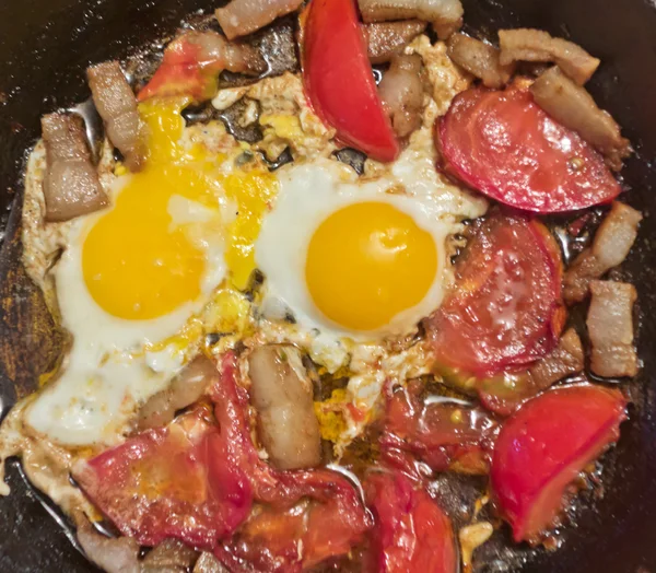 Huevos fritos — Foto de Stock