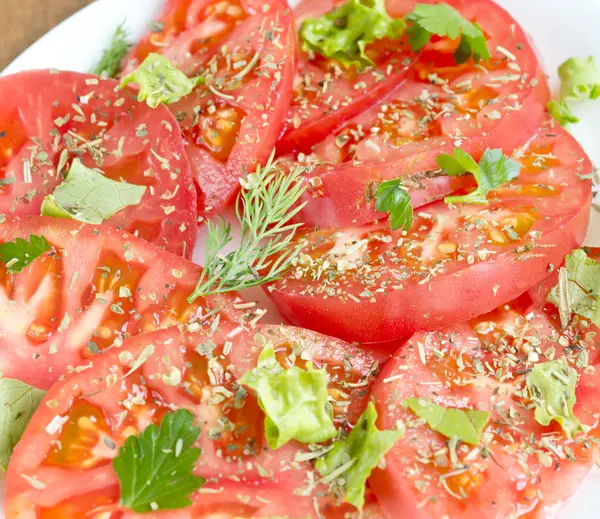 Tomatensalat — Stockfoto