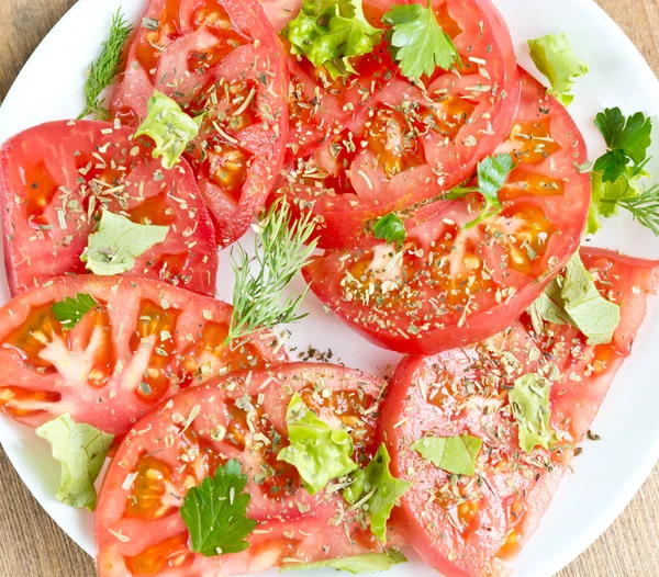 Tomatsallad — Stockfoto