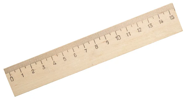 Wooden ruler — Stock Photo, Image