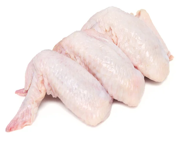 Alas de pollo sobre blanco — Foto de Stock