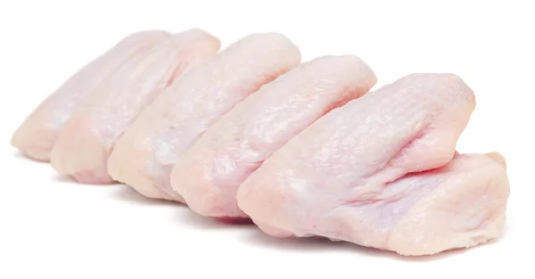 Alas de pollo sobre blanco — Foto de Stock