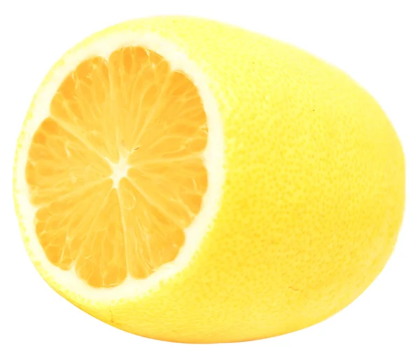 Cytryna na biały — Zdjęcie stockowe