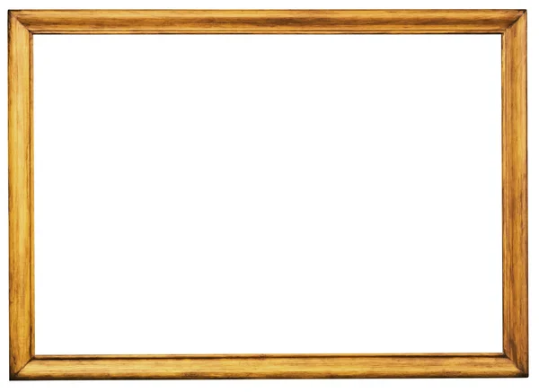 Houten frame op wit — Stockfoto