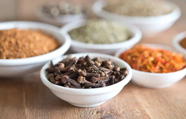 Various spices on table — Stock Photo, Image