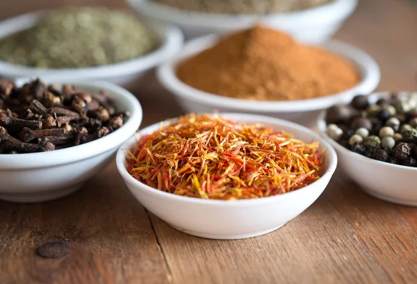 Various spices on table — Stock Photo, Image