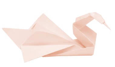 Origami kuş beyaz
