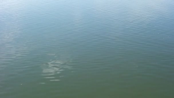 Fondo de agua y las nubes reflejadas — Vídeo de stock