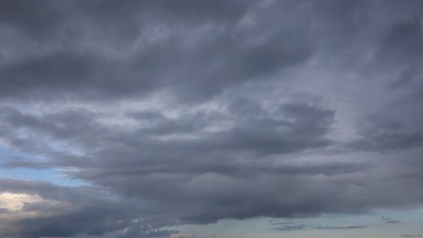 Cielo con le nubi piovose. Timelapse — Video Stock