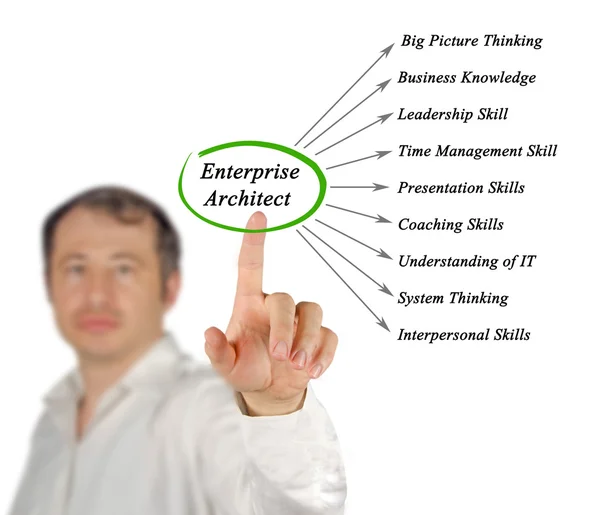 Diagram över Enterprise Architect — Stockfoto