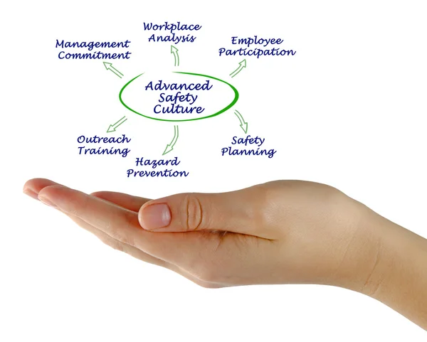 Diagram of Advanced Safety Culture — Stock Photo, Image